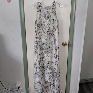 Calvin Klein White Tiered Sundress